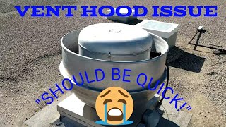 HVACR KITCHEN VENT MOTOR REPLACEMENT How an easy call can go south QUICK [upl. by Morie911]