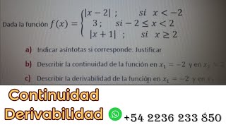 Continuidad y Derivabilidad de Funciones [upl. by Ainnek743]