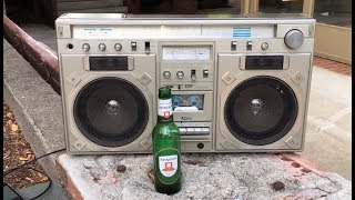 ISP STR850 vintage ghettoblaster from early 80s Germany [upl. by Ateiram227]