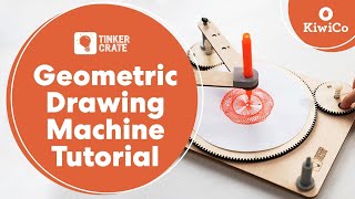 Build a Geometric Drawing Machine  Tinker Crate Project Instructions  KiwiCo [upl. by Snowman772]