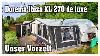 WohnwagenVorzelt Dorema Ibiza XL 270 de luxe  Hobbyfamilie [upl. by Eriha]