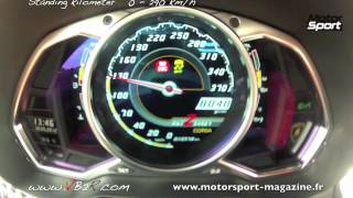 lamborghini Aventador 0290 kmh LP 7004  full speed  standing kilometer gopro [upl. by Assilev311]