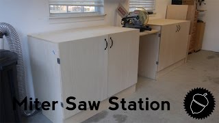 How to Make a Miter Saw Station  The Easy Way [upl. by Wilmar651]