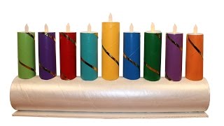 DIY Kids Menorah for Hanukkah [upl. by Neerahs]