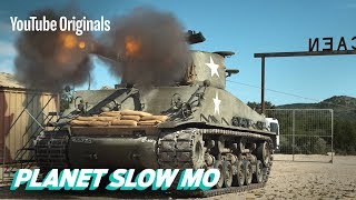 WWII Tanks Firing in Slow Motion [upl. by Gerstein306]