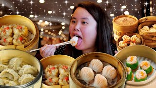 DIM SUM MUKBANG 먹방 SIU MAI SHUMAI  HAR GOW  FRIED SHRIMP BALLS  FRIED SEAWEED ROLLS EATING SHOW [upl. by Ahseekat]