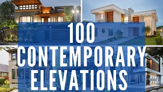 100 Contemporary Front Elevation Designs for small to large houses [upl. by Swords290]