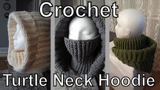 Crochet Turtle Neck Hoodie [upl. by Johann]