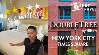 I stayed DOUBLETREE TIMES SQUARE NYC Is it worth it 🥂 [upl. by Notsirk]