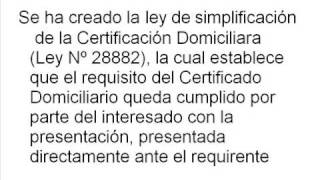 Certificado de Domicilio de Perú [upl. by Tania]