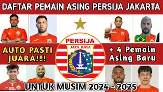 Daftar Pemain Asing Persija Jakarta  Daftar Skuad Persija Terbaru 20242025 [upl. by Quinn]