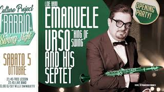 Barrio Swing Night live Emanuele Urso quotKing of swingquot and his septet [upl. by Vtehsta]