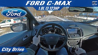 Ford CMAX 2018  City Test Drive POV [upl. by Grimbald836]