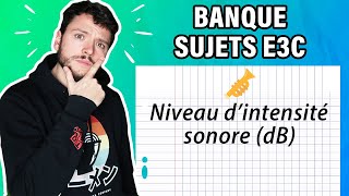 E3C  Niveau dintensité sonore 🎺  1ere Enseignement Scientifique [upl. by Oirevlis]