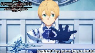 Sword Art Online Alicization Lycoris Integrity Knight Eugeo Synthesis Thirtytwo Boss Fight [upl. by Ackley714]