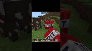 Cow Bad Luck minecraft minecrfatmemes [upl. by Aicertal]