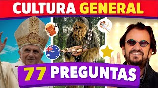 77 PREGUNTAS de CULTURA GENERAL 😎🧠✅ [upl. by Sirtimed]