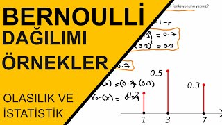 Bernoulli Dağılımı Örnek Sorular  Bernoulli Distribution   Kesikli Olasılık Dağılımları [upl. by Isabea]