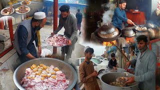 Famous Rosh recipe in Marko bazaar  Afghanistan Street food  Breakfast Nashta  Karahi  Dumpukht [upl. by Eiclud]