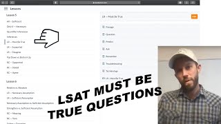 LSAT Logical Reasoning  Must Be True Questions [upl. by Ettenaj]