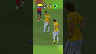 🇧🇷Brazil vs 🇨🇴Colombia 2014 world cup David Luiz 🎯 [upl. by Metsky]