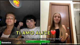 DOMENICO ESPOSITO SI FIDANZA IN LIVE CON ALICE MORDENTI [upl. by Keen285]