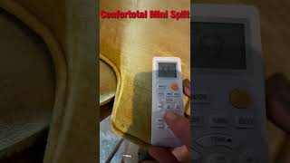 Confortotal 12k Mini Split Celsius to Fahrenheit [upl. by Manvell]