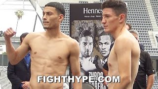 WILLIAM ZEPEDA VS HECTOR TANAJARA JR WEIGHIN amp FINAL FACE OFF [upl. by Eilac]