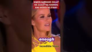 INCREDIBLE VOICENEVER ENOUGH Simon Amazed viralshorts trending america shorts [upl. by Ahtoelc872]