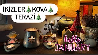 İKİZLER 🎄 KOVA 🎄 TERAZİ 🎄 Ocak ayı burç açılımı [upl. by Doti568]