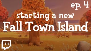 ACNH Fall Town Island VOD ✿ Ep 4  Finally a cute villager [upl. by Arrait]