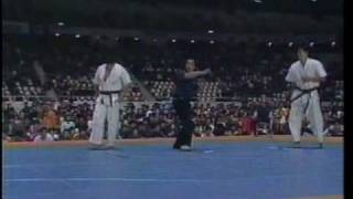 Kyokushin Karate 極真空手 衝撃KO 第18回全日本 黒澤VS豊田 [upl. by Trik]