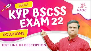 18th amp 19th Oct KYP BSCSS FINAL EXAM 2022 QUESTIONS WITH SOLUTIONS AND FULL DESCRIPTIONS  BSDM [upl. by Garrett]