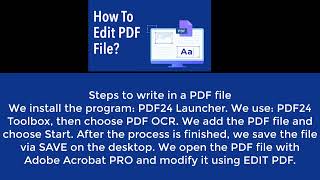 How EDIT PDF DOC [upl. by Enrobyalc121]