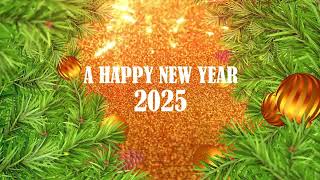 Happy New Year 2025 Green and Golden Wishes of New Year 2025 Wishes [upl. by Glaab336]