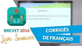 Brevet 2016  Corrigés de Français [upl. by Nnayhs]