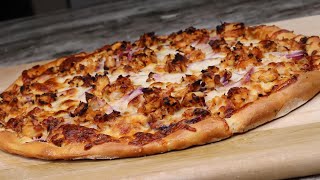 HOMEMADE BBQ CHICKEN PIZZA [upl. by Yebba294]