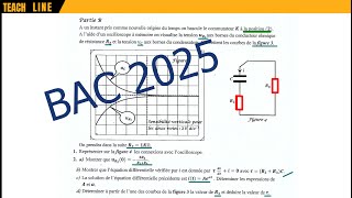 Dipôle RC correction exercice N°2 BAC SCIENTIFIQUE [upl. by Nevsa]