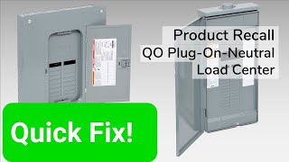 Square D QO Breaker Panel Recall How to Fix it Yourself [upl. by Nalak77]