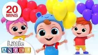 The Balloon Song  Nursery Rhymes amp Kids Songs  Little Angel [upl. by Nellac558]