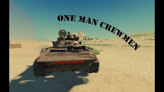 One man Crewman  Roblox  Multicrew Tank Combat 4 [upl. by Dorsey]