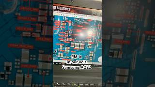 Samsung A022  PM ic IN OUT VOLT 💯✅ shortvideo youtubeshorts mobilerepairing [upl. by Rolyks336]