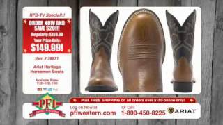 Ariat Heritage Horseman Cowboy Boots [upl. by Irwinn]