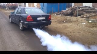 BENZ W202 AMG soundblow engine3 cylinder runningindestructible engine [upl. by Aij279]