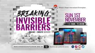 BREAKING INVISIBLE BARRIERS  1st SERVICE  1NOV 2020  Winners Chapel Birmingham UK [upl. by Htiel]