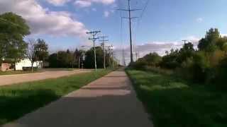 OzaukeeMilwaukee Interurban Trails Part 3 southbound Brown Deer to Downtown Milwaukee WI [upl. by Mar]