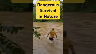 ❗Dangerous Mountain River nature travel survival camping outdoor hiking mountains danger [upl. by Krell]