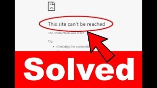 Fix This Site Can’t Be Reached error in Chrome [upl. by Almat8]