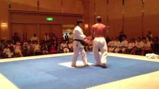 上地流空手道国際大会2013 三戦（サンチン） uechiryu karate [upl. by Dnalyr]