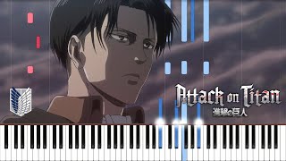 2An AoTs3PF1  Attack on Titan Piano Cover  Sheet Music 4K [upl. by Adamo921]